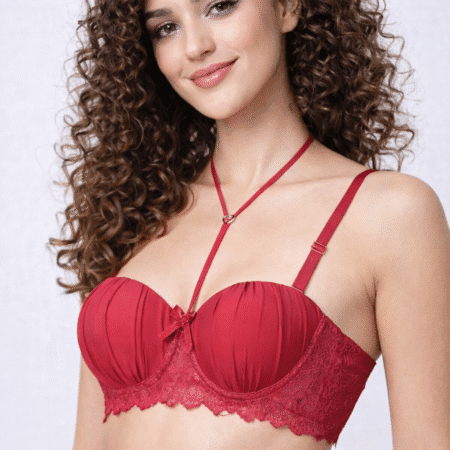 PrettyCat Underwired Balconette Bra with Light Padding